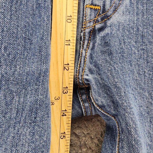 Levis Jeans Mens 44x30 501 Blue High Rise Button Fly Classic Straight *Read* - Picture 6 of 16